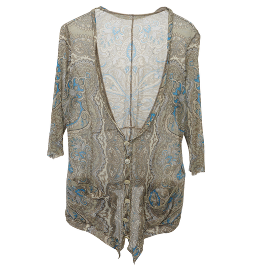 HALF SLEEVE CARDIGAN / MULTI