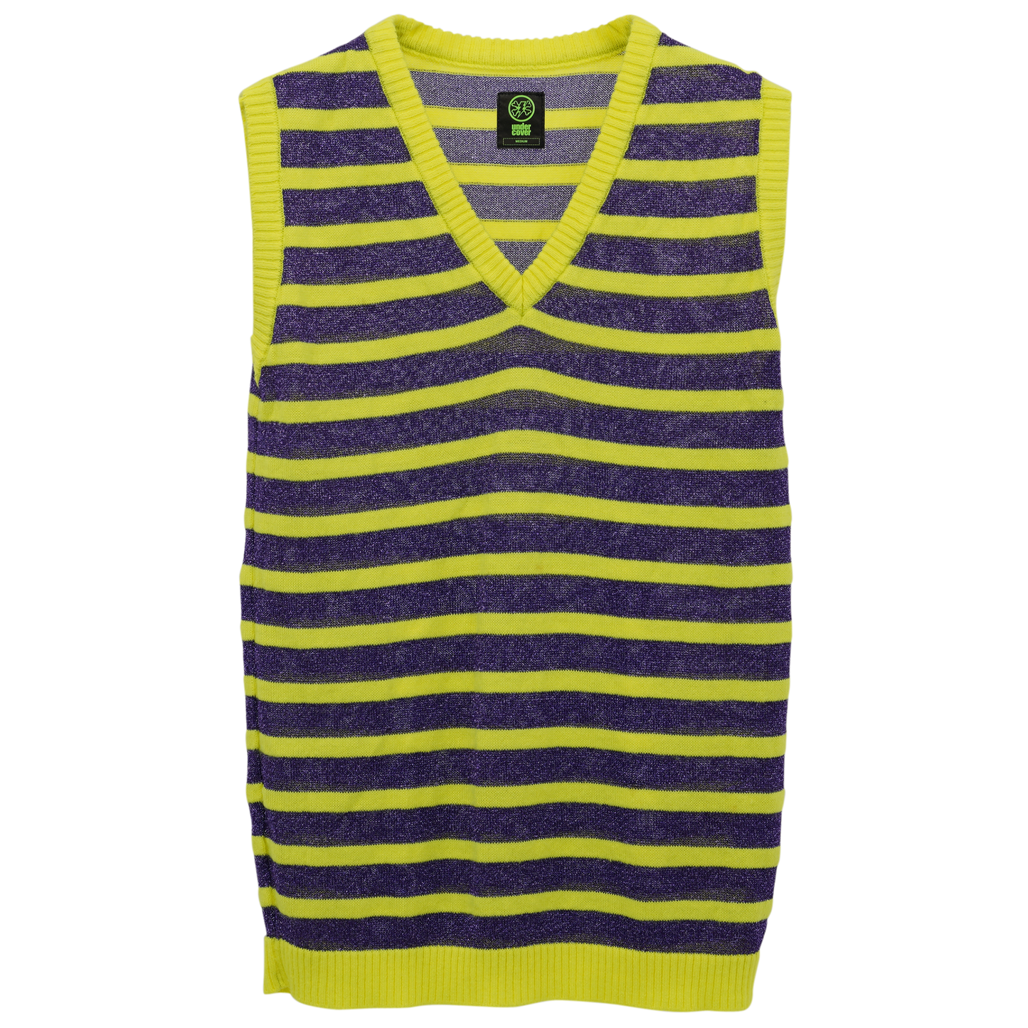 STRIPE VEST / YELLOW&PURPLE