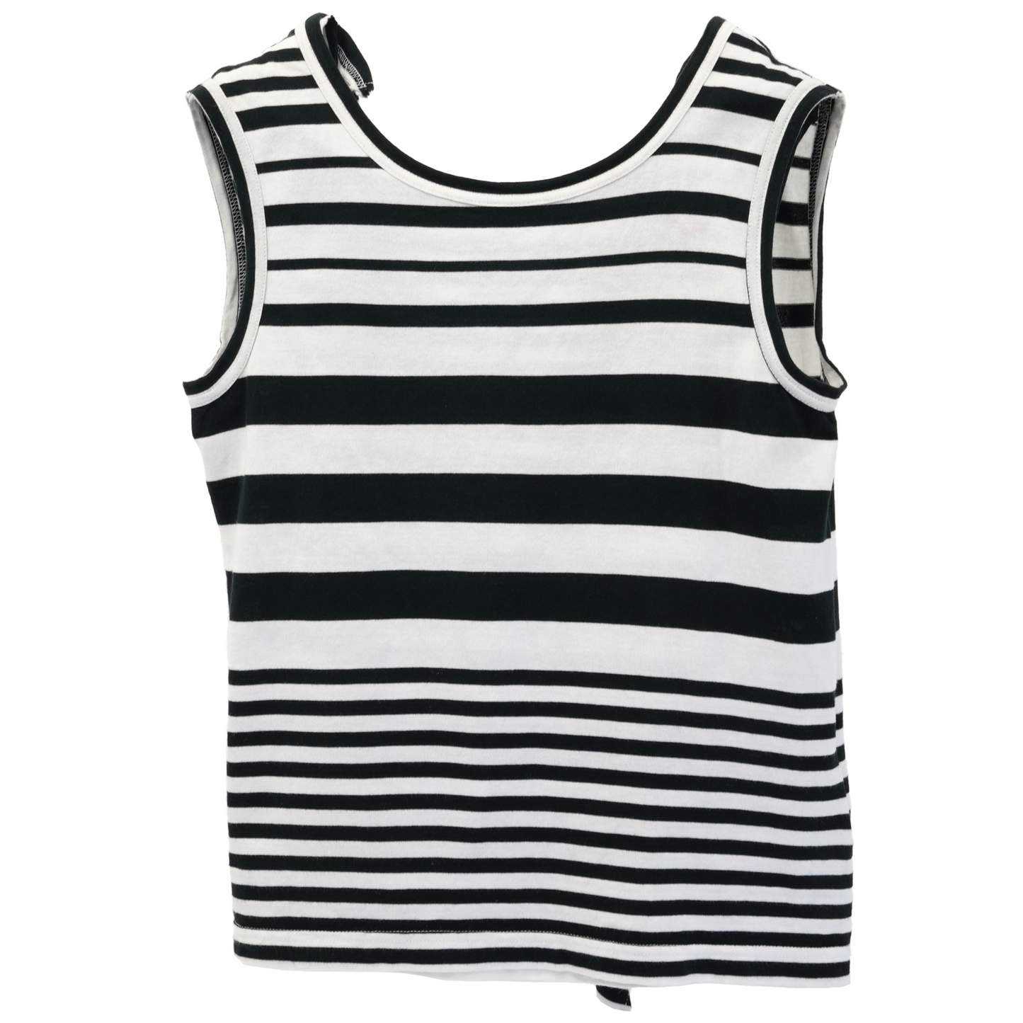 STRIPE SLEEVELESS TOP / BLACK&WHITE