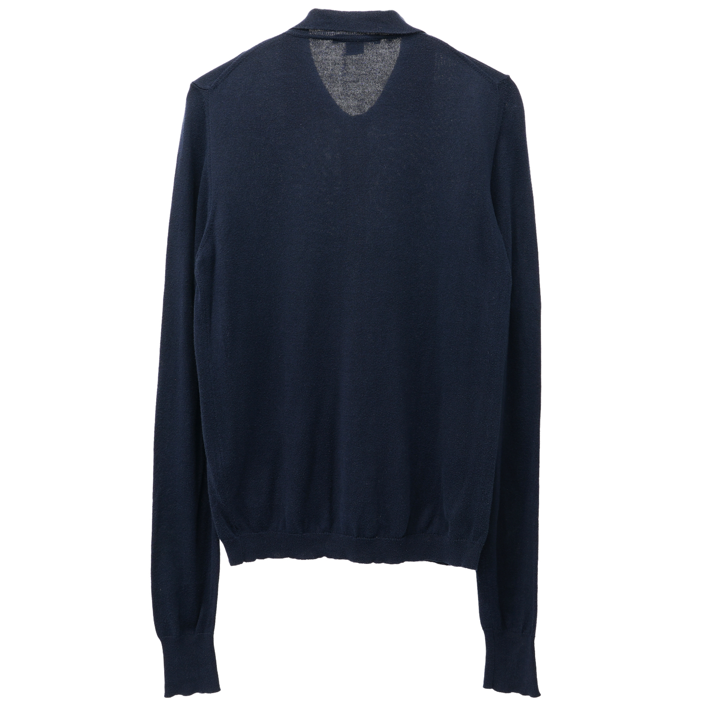 BUTTON UP SWEATER / NAVY