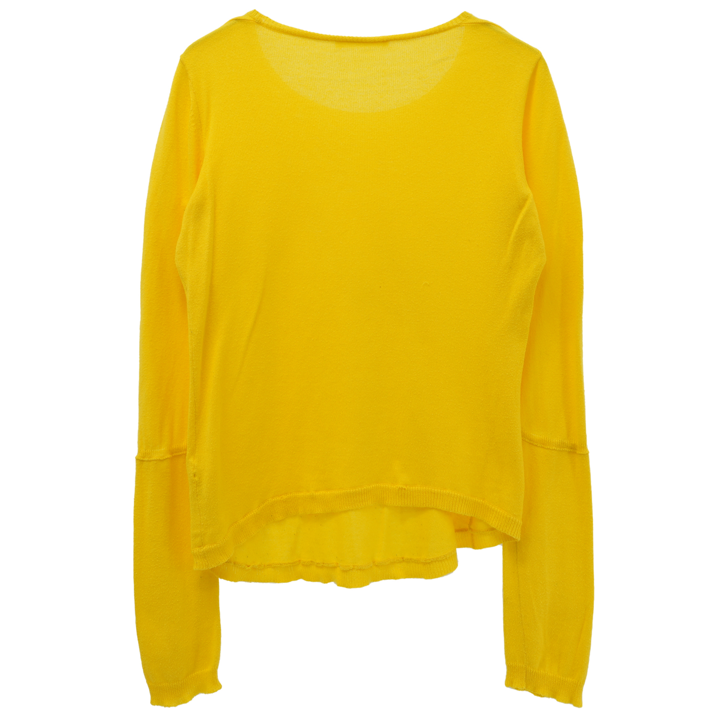 SLIT SLEEVE SWEATER / YELLOW