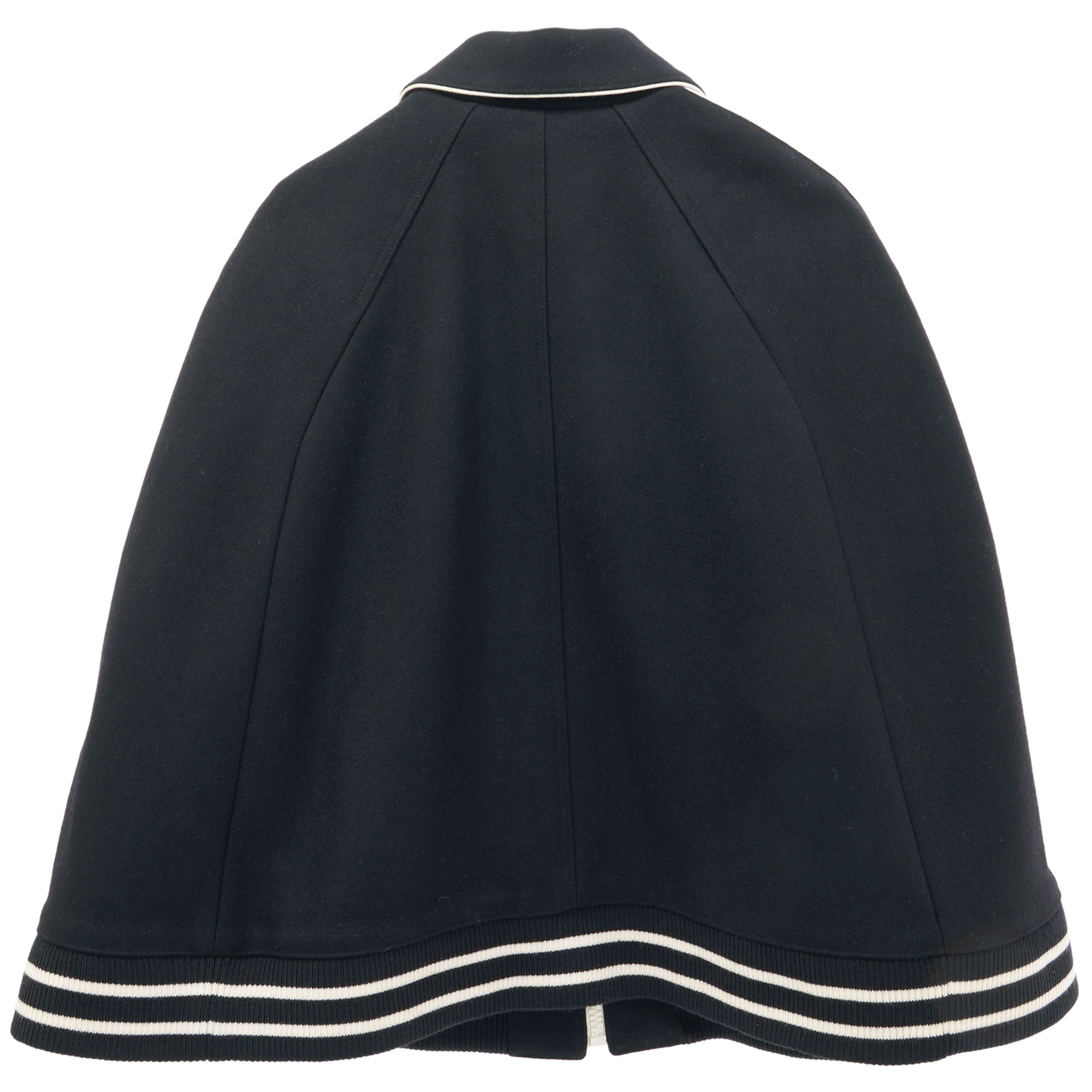 ZIP UP PONCHO / BLACK