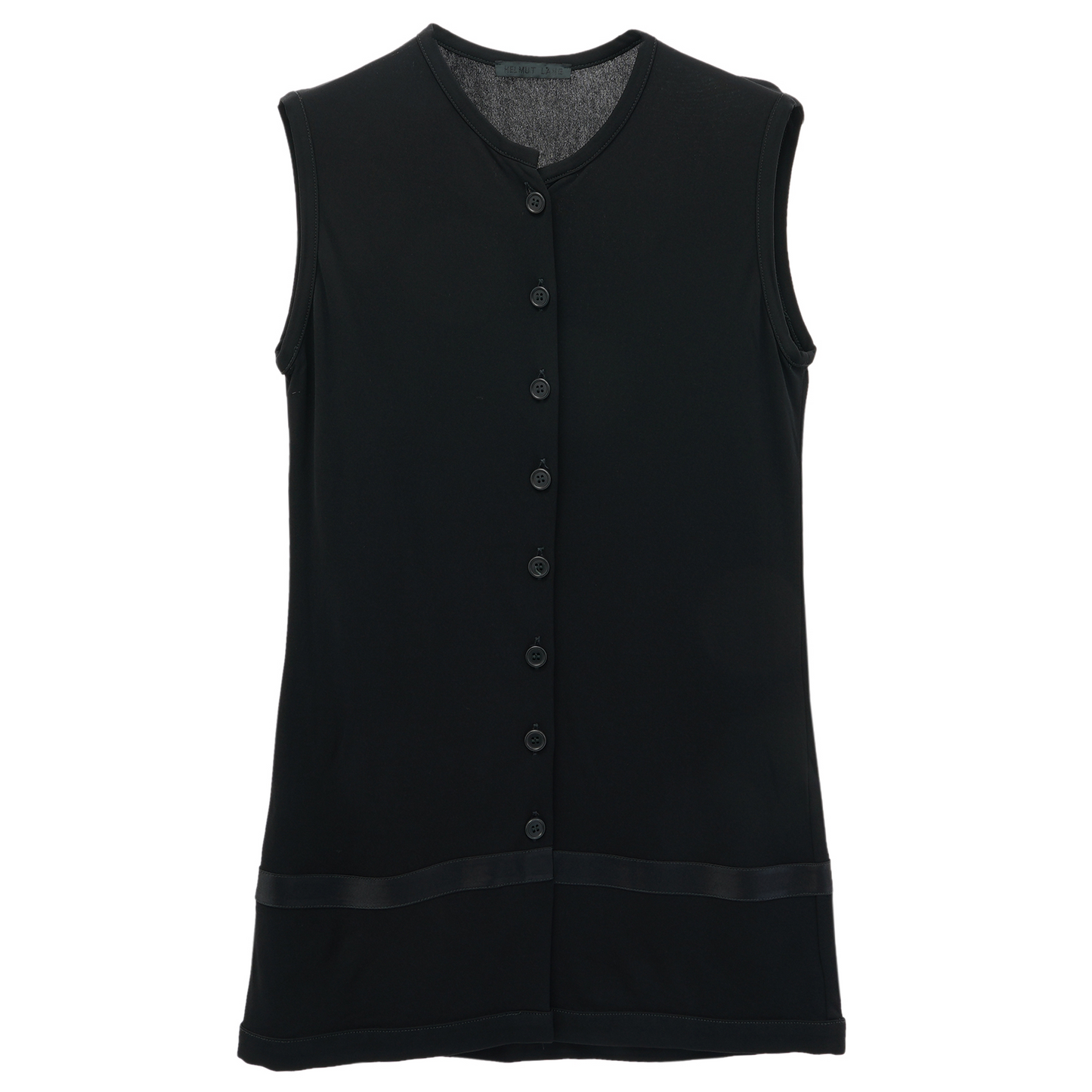 SLEEVELESS CARDIGAN / BLACK