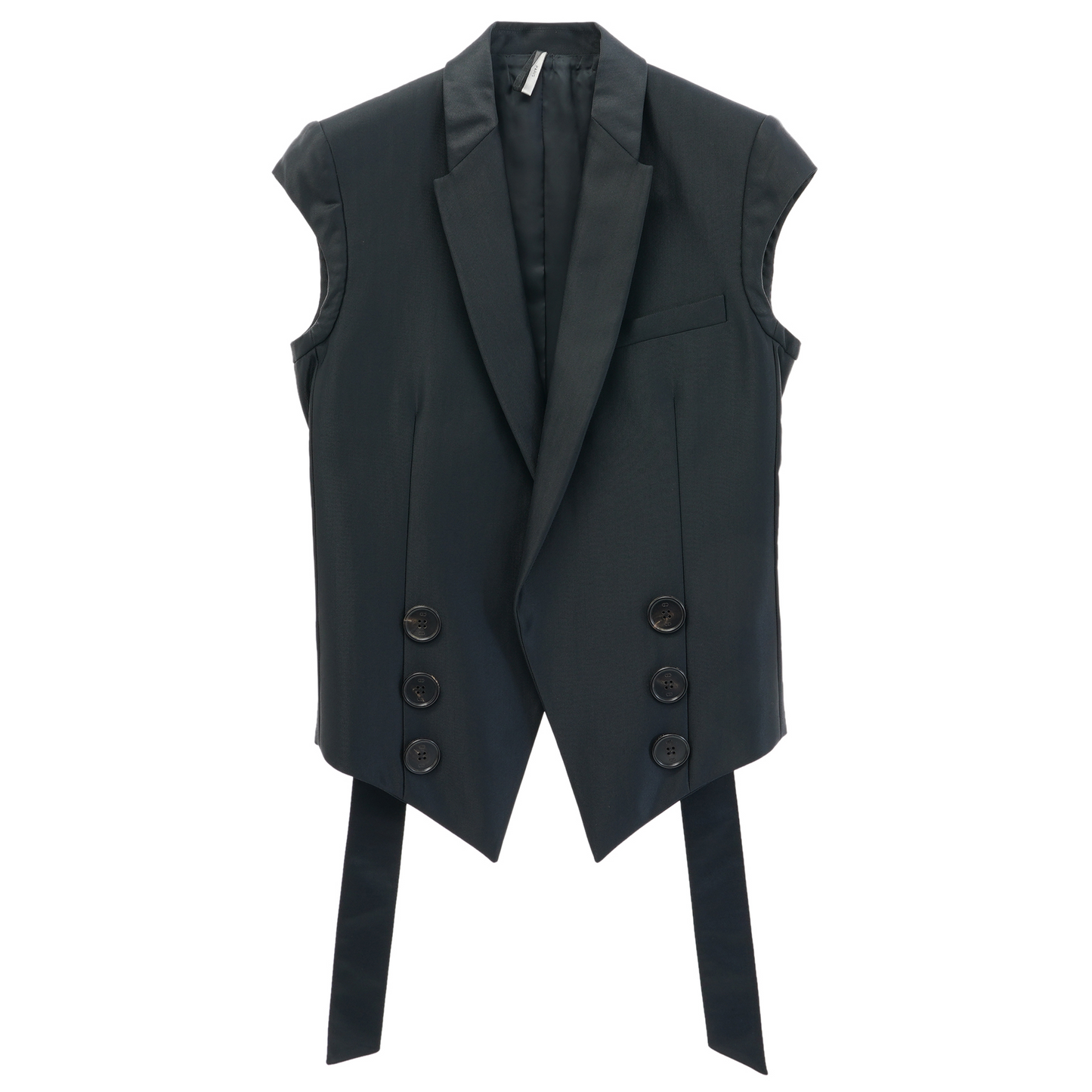 SLEEVELESS JACKET / BLACK