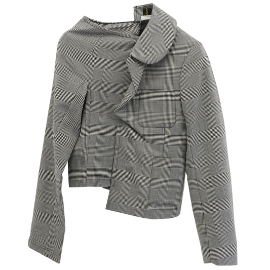 ASYMMETRY JACKET TOP / GREY