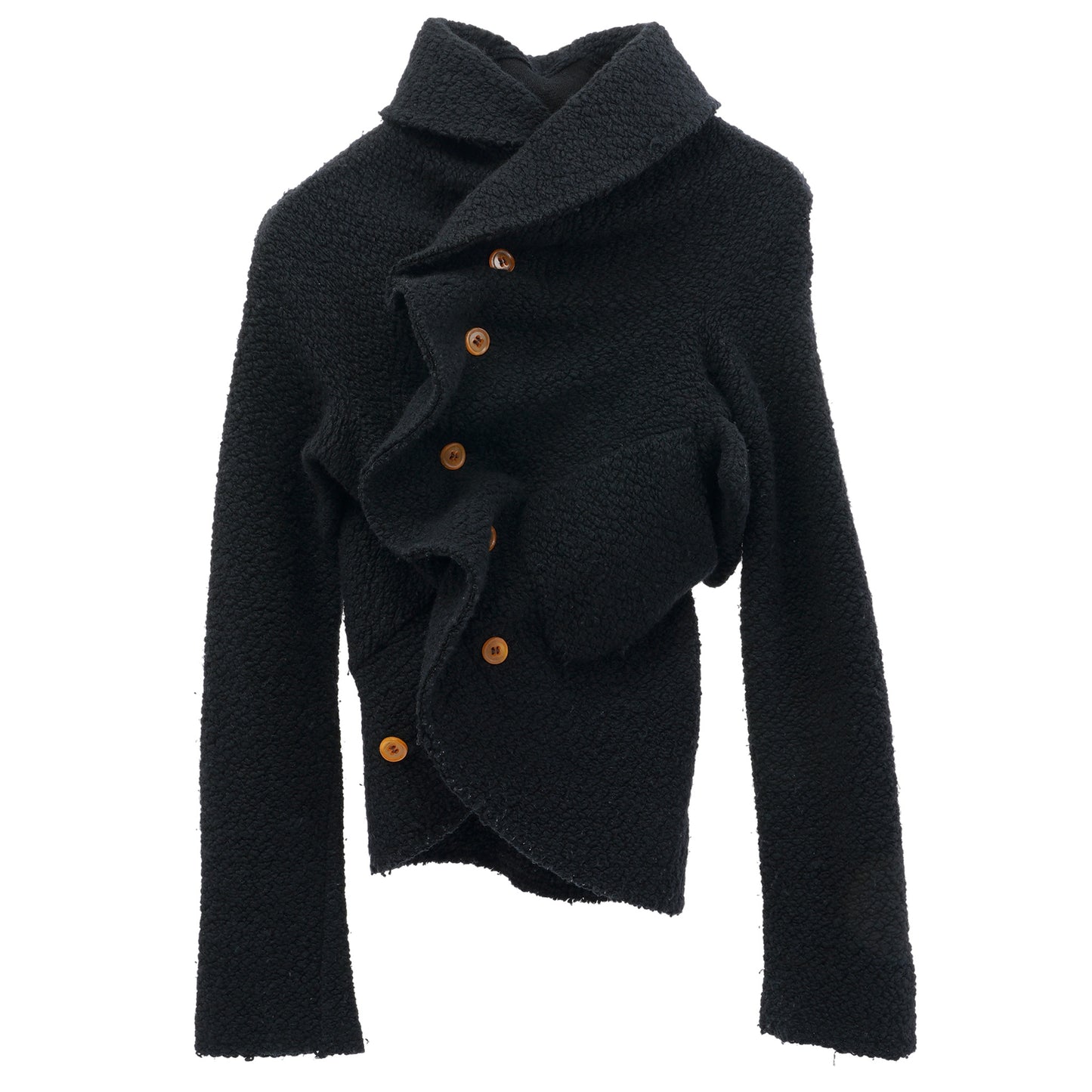 ASYMMETRY CARDIGAN / BLACK