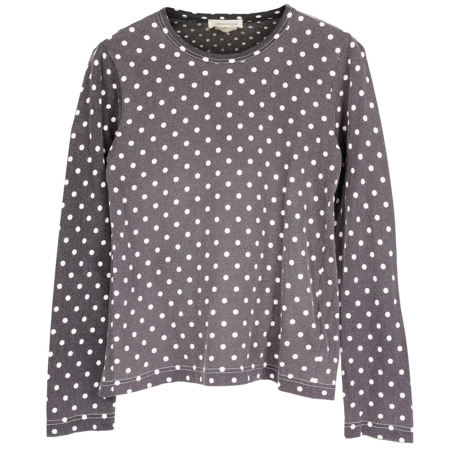 POLKA DOT TOP / BLACK