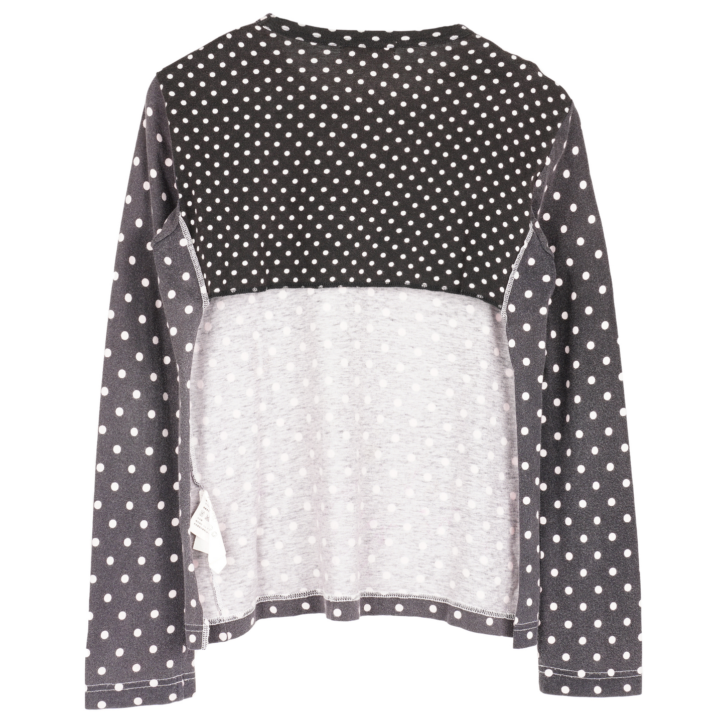 POLKA DOT TOP / BLACK