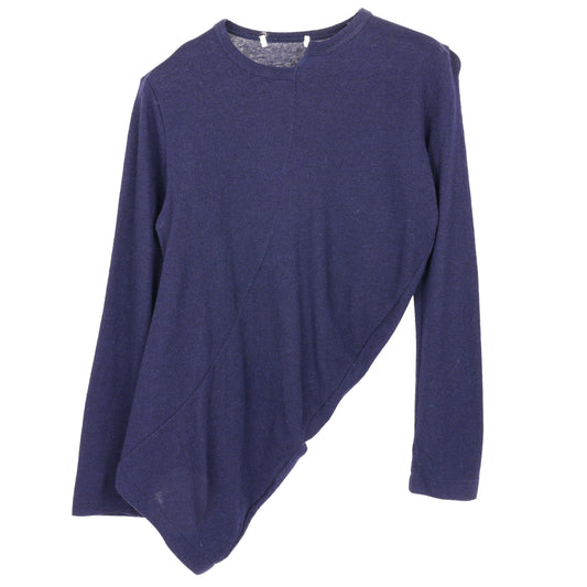 ASYMMETRY SWEATER / NAVY