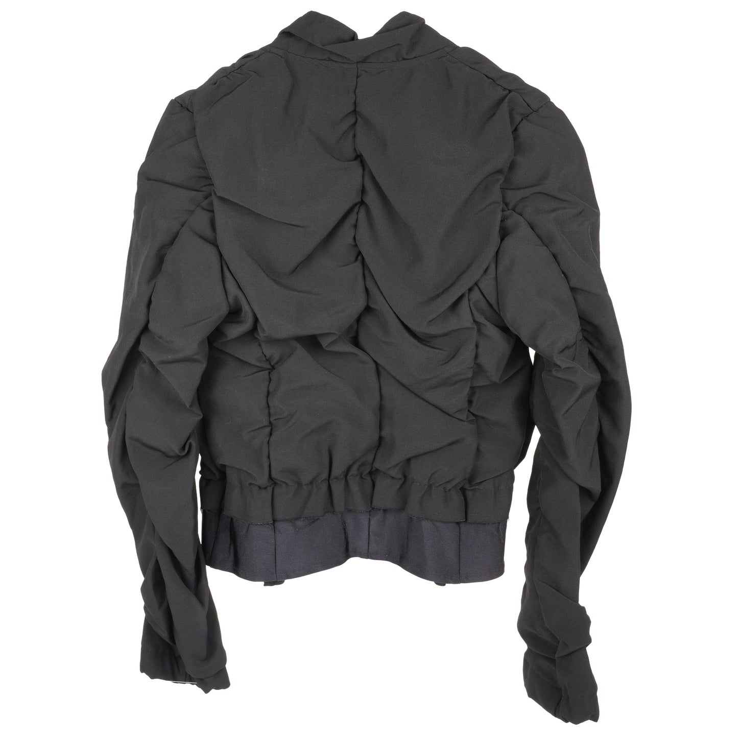 BUTTONLESS JACKET / BLACK