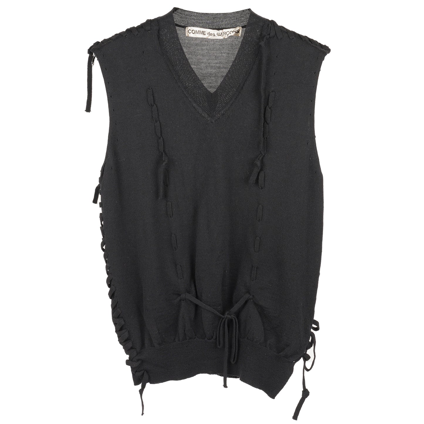 SLEEVELESS SWEATER / BLACK