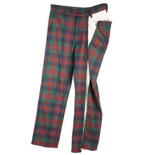 DECONSTRUCTED CHECK PANTS / MULTI