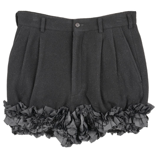 FRILL SHORT PANTS / BLACK