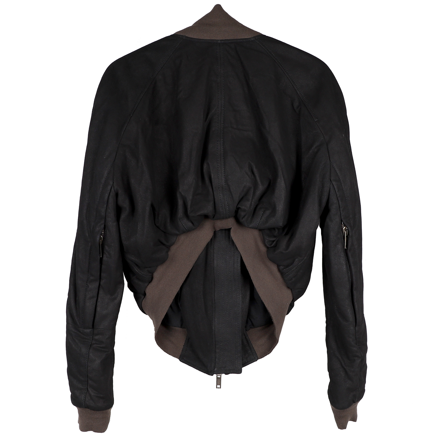 CROPPED BOMBER JACKET / BLACK