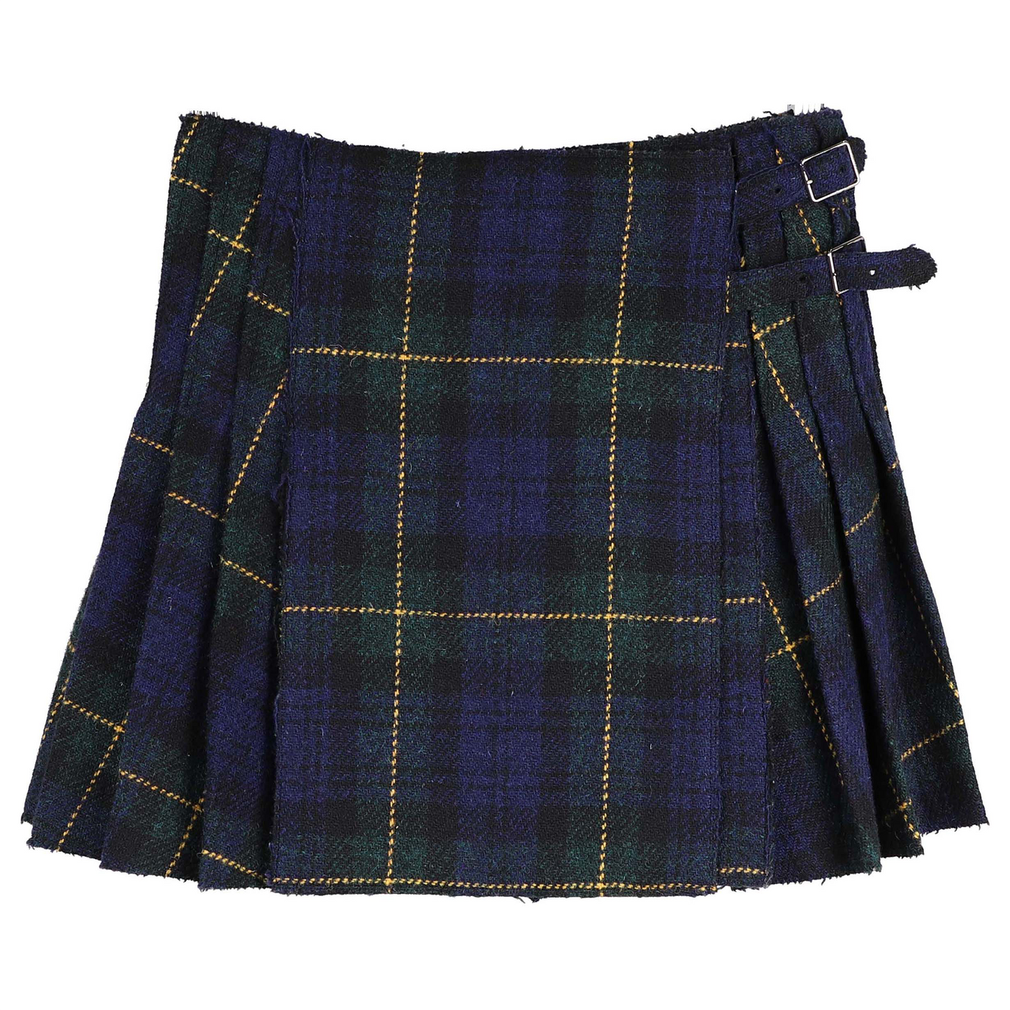 CHECK PLEATED SKIRT / MULTI