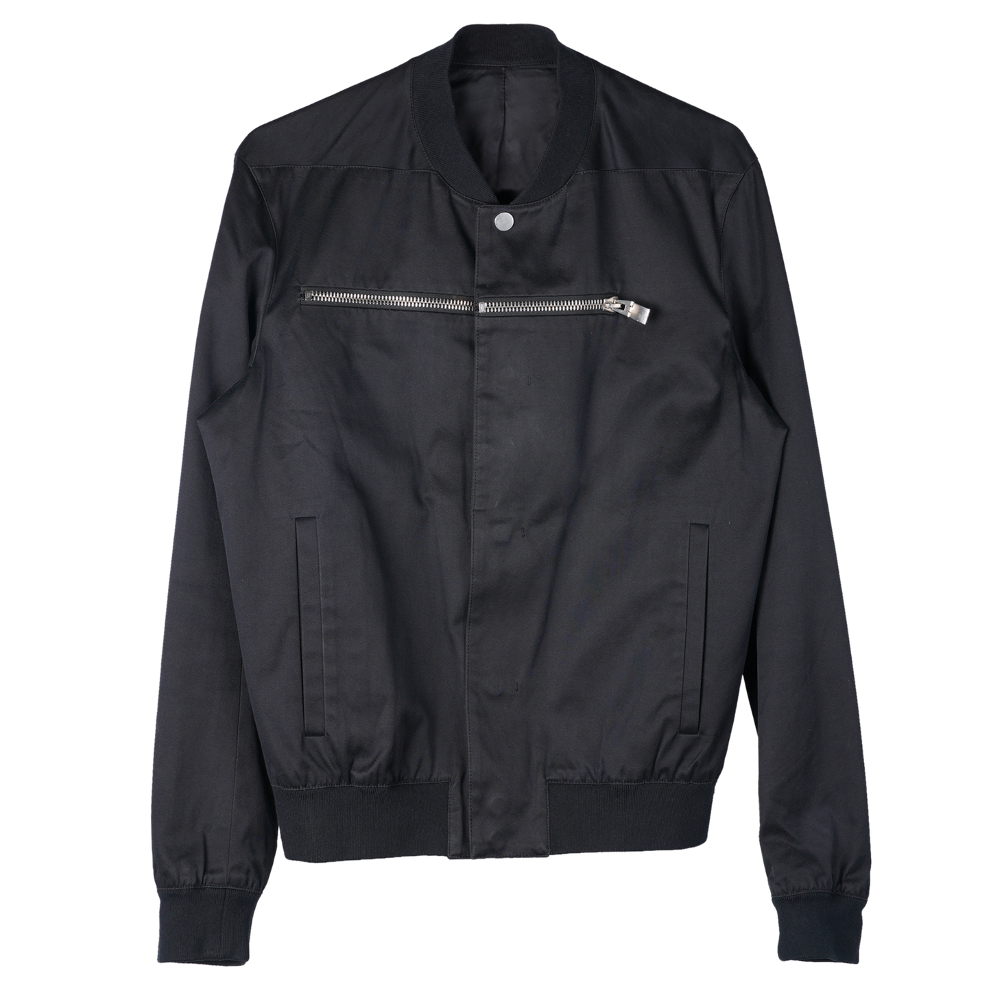 ZIPPER VARSITY BLOUSON / BLACK