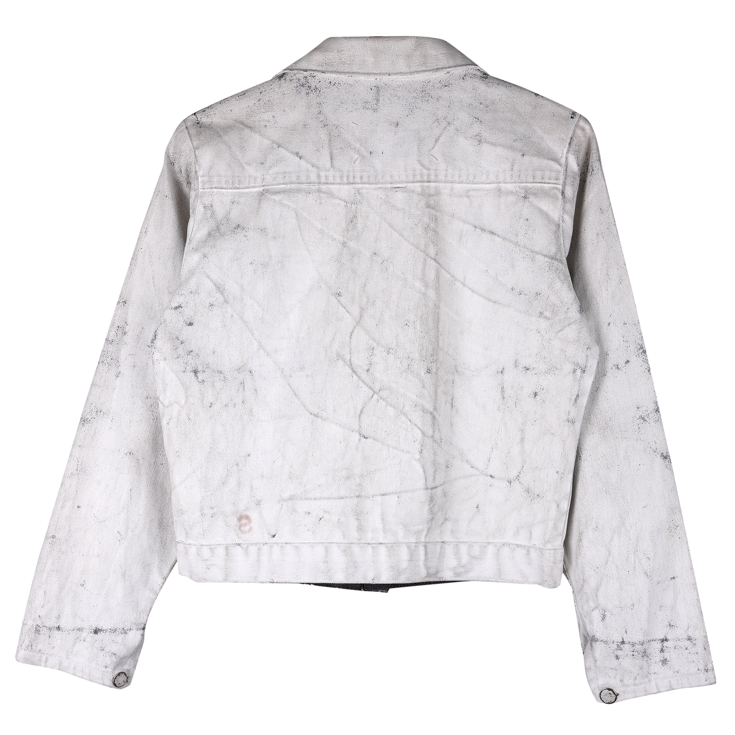 ARTISANAL PAINT DENIM JACKET / WHITE