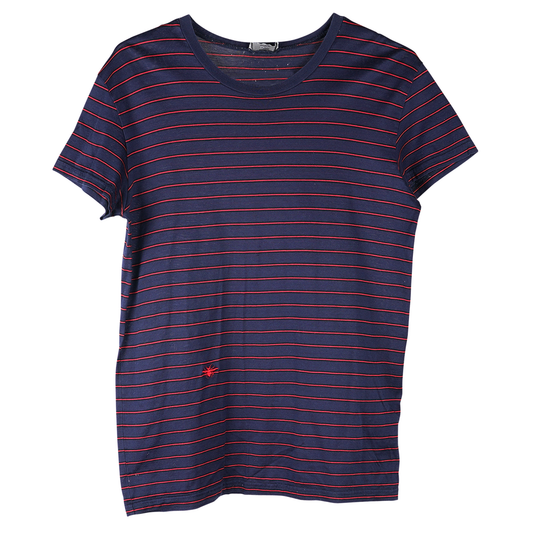 STRIPE T-SHIRT / NAVY&RED