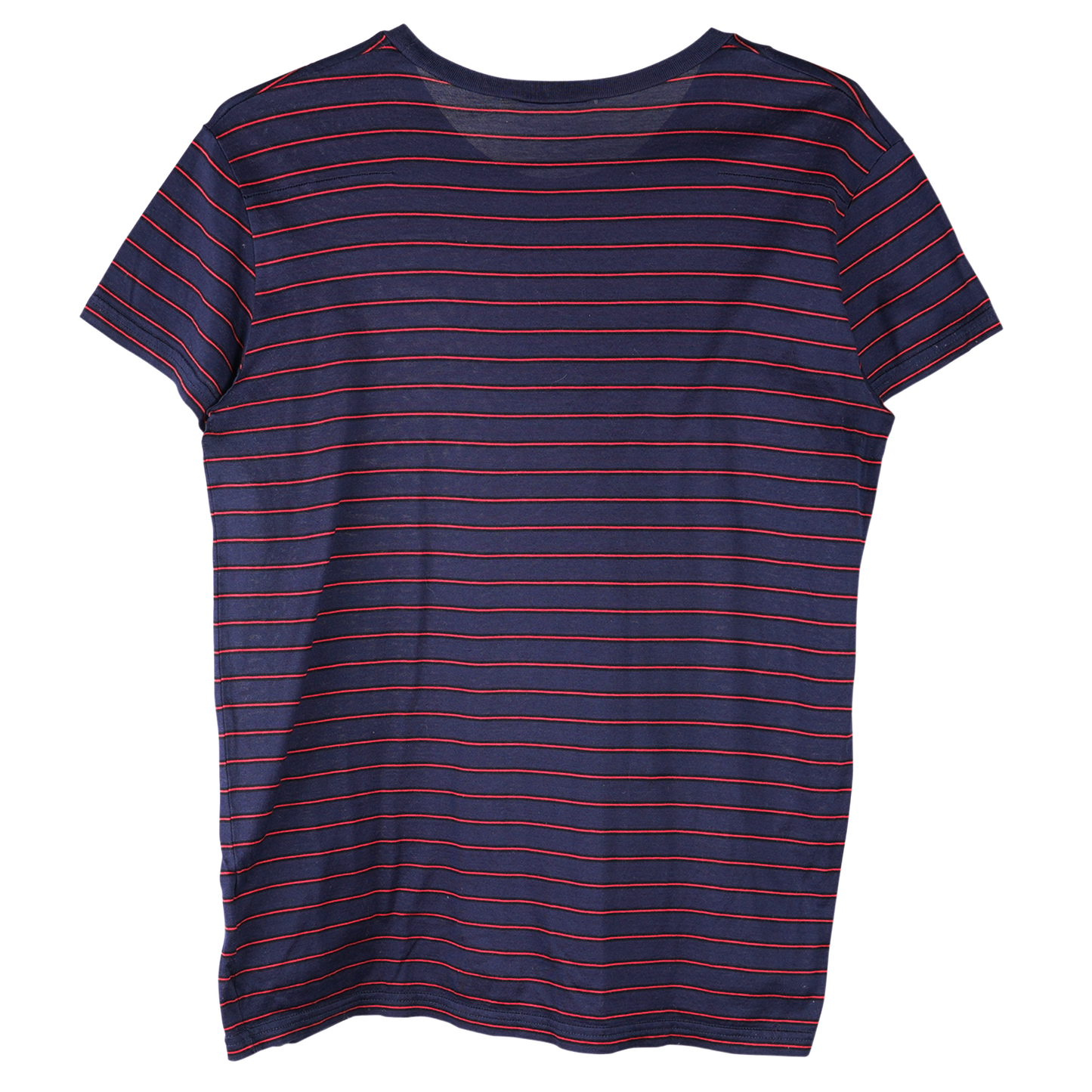 STRIPE T-SHIRT / NAVY&RED