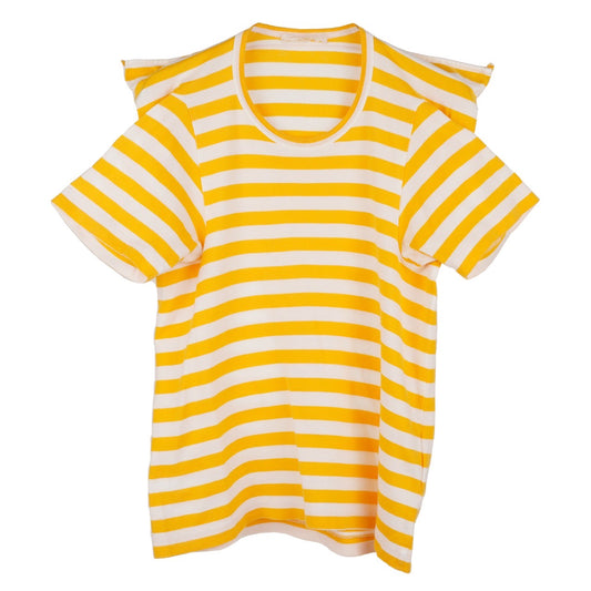 STRIPE T-SHIRT / YELLOW&WHITE