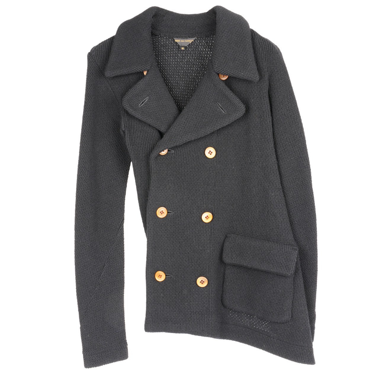 ASYMMETRY CARDIGAN JACKET / BLACK