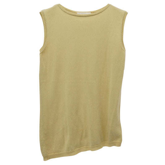 SLEEVELESS SWEATER / BEIGE