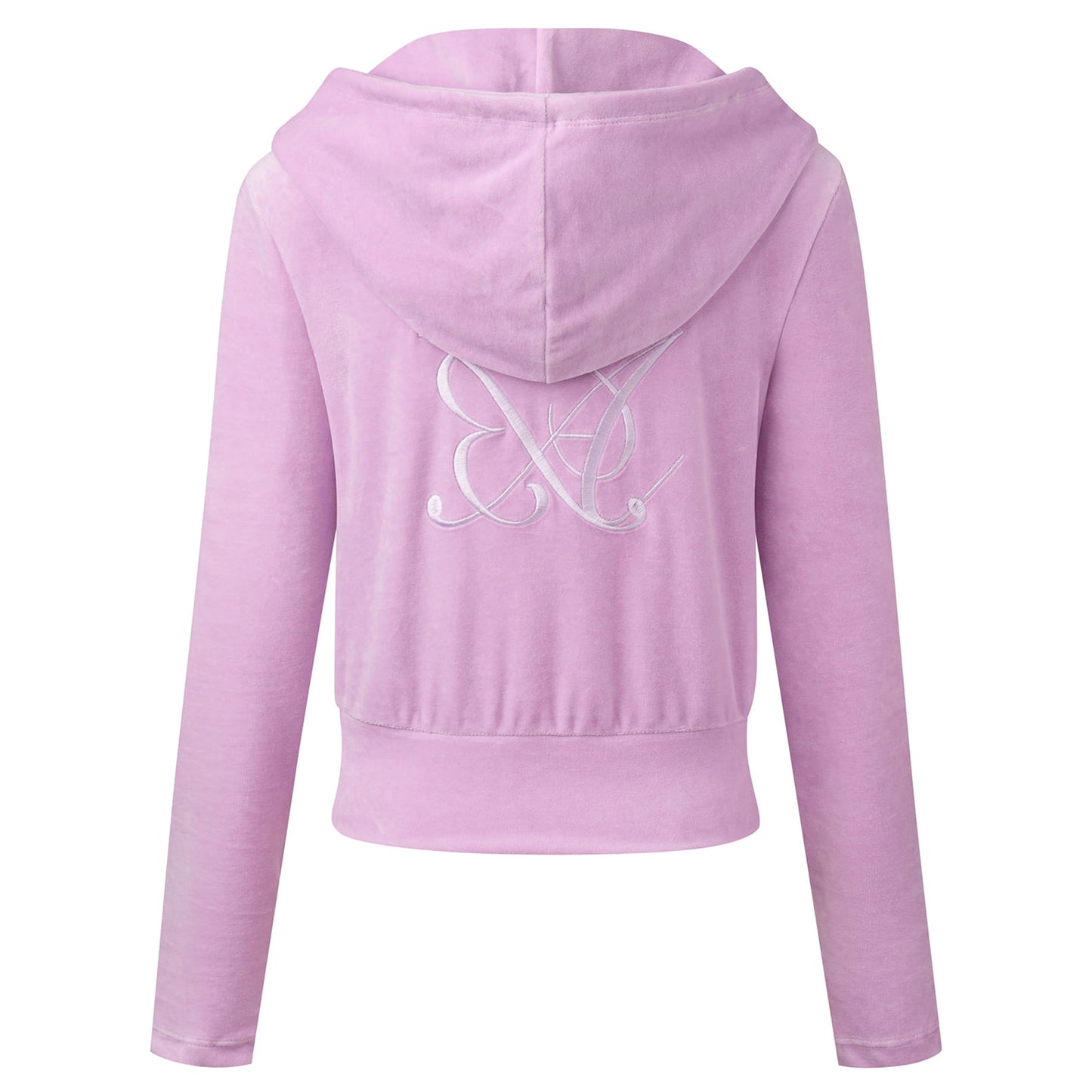 VELOUR TRACK HOODIE ZIP UP / LAVENDER