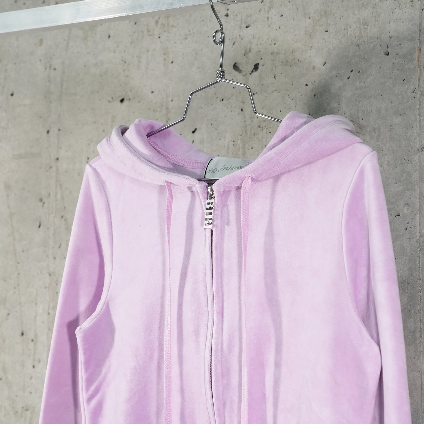 VELOUR TRACK HOODIE ZIP UP / LAVENDER