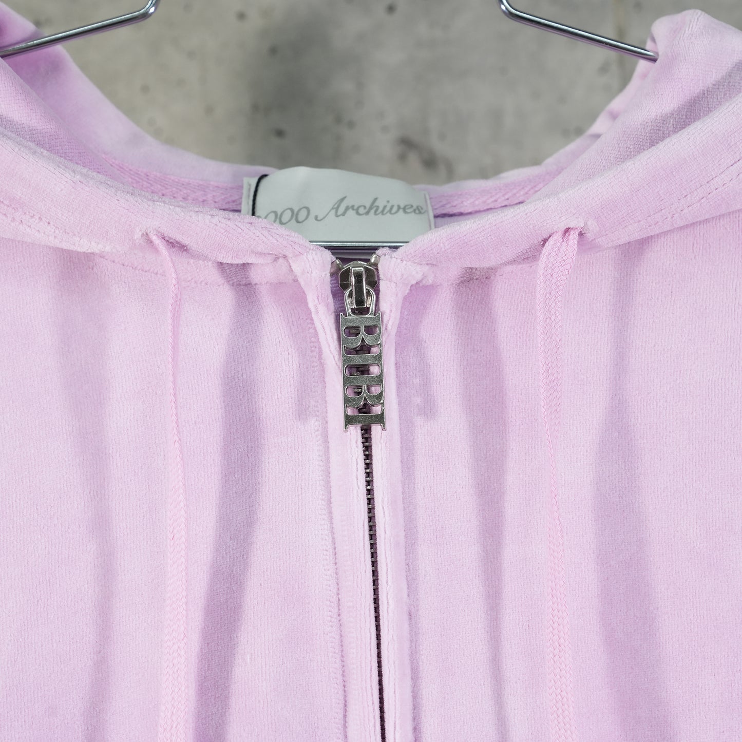 VELOUR TRACK HOODIE ZIP UP / LAVENDER