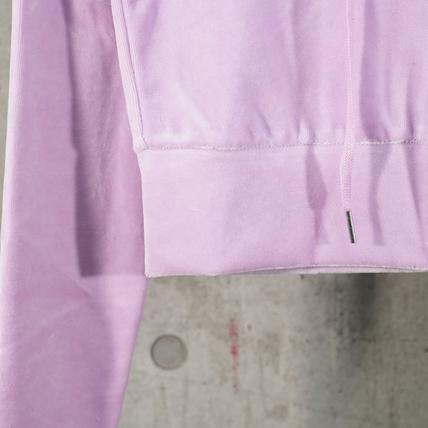 VELOUR TRACK HOODIE ZIP UP / LAVENDER