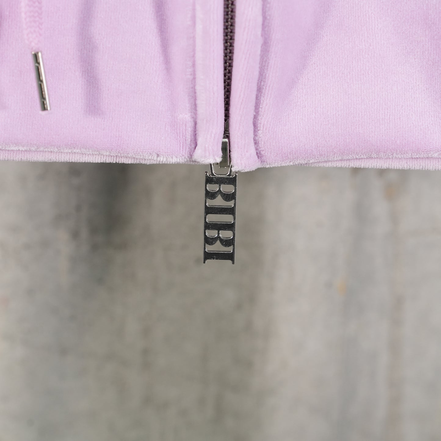 VELOUR TRACK HOODIE ZIP UP / LAVENDER