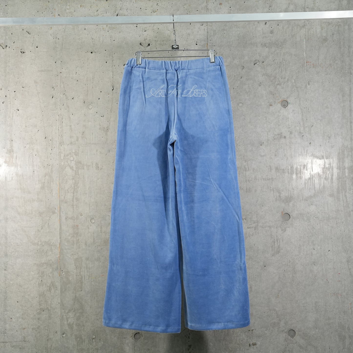 VELOUR TRACK PANTS / SKY BLUE