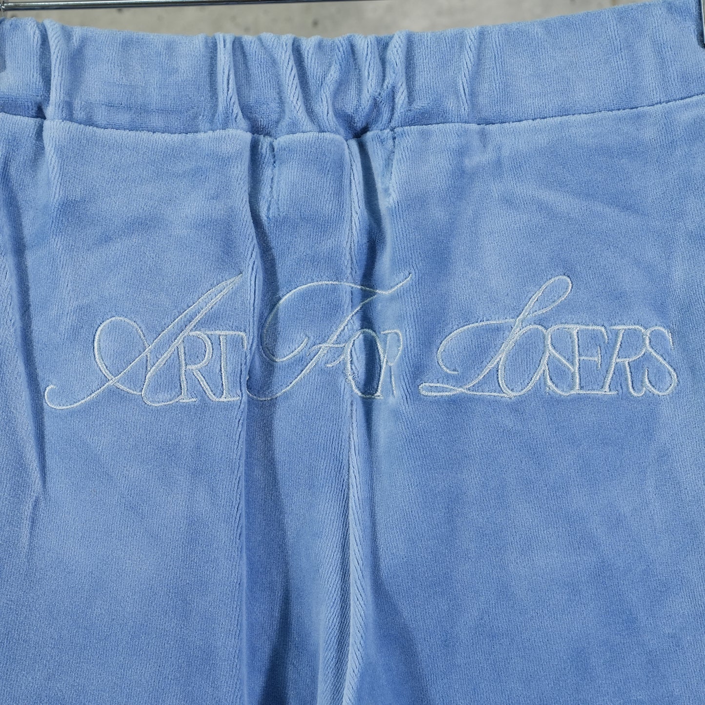 VELOUR TRACK PANTS / SKY BLUE