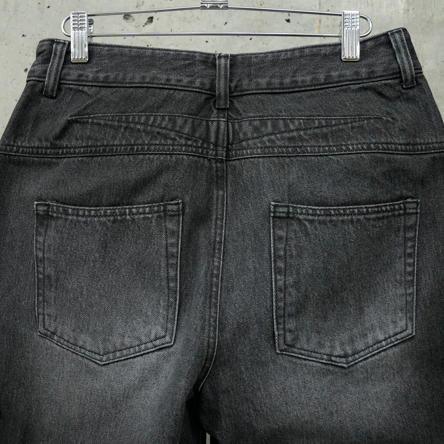 MEGAN WIDE DENIM / VINTAGE BLACK