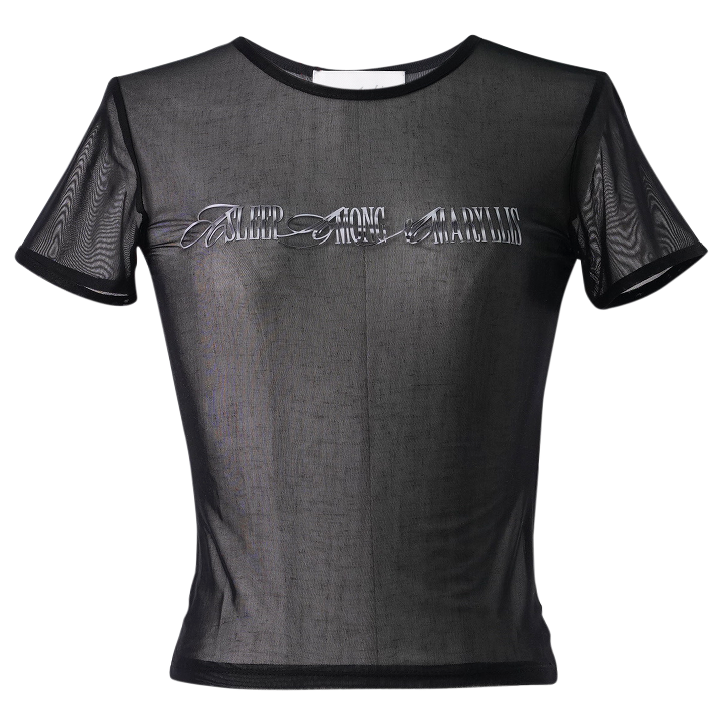 AMARLILYS SEE-THROUGH T-SHIRT / BLACK