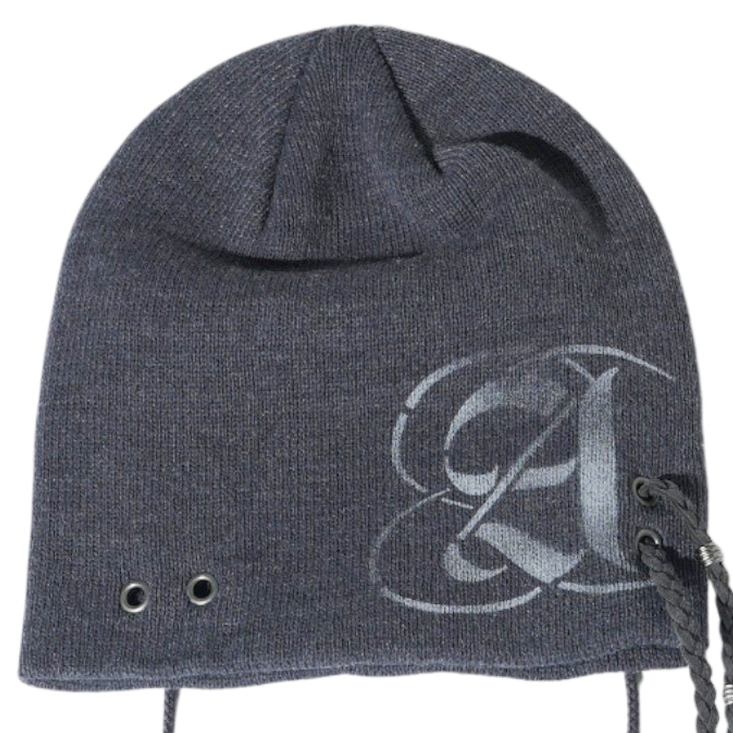 A SPRAYED STUD BEANIE / CHARCOAL