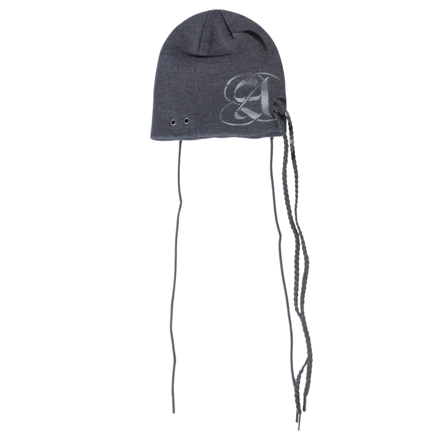 A SPRAYED STUD BEANIE / CHARCOAL