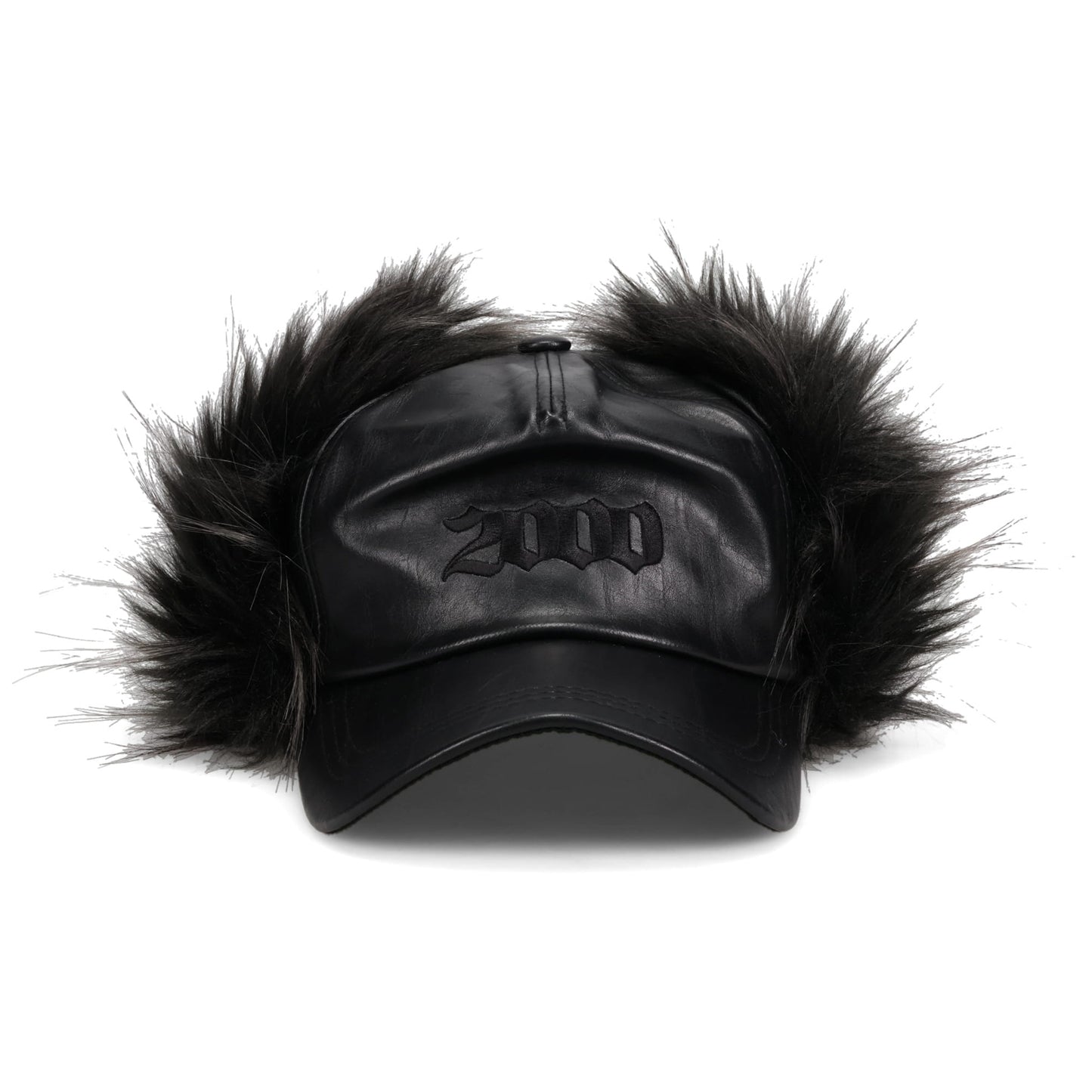 2000 FUR EARFLAP CAP / BLACK