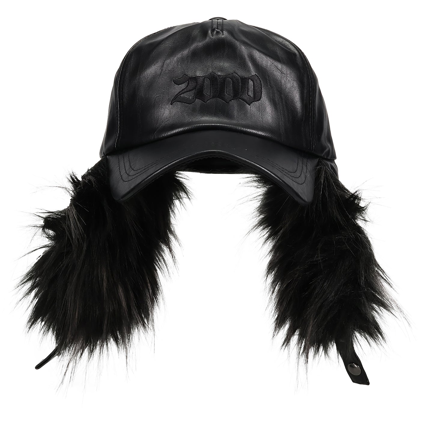 2000 FUR EARFLAP CAP / BLACK