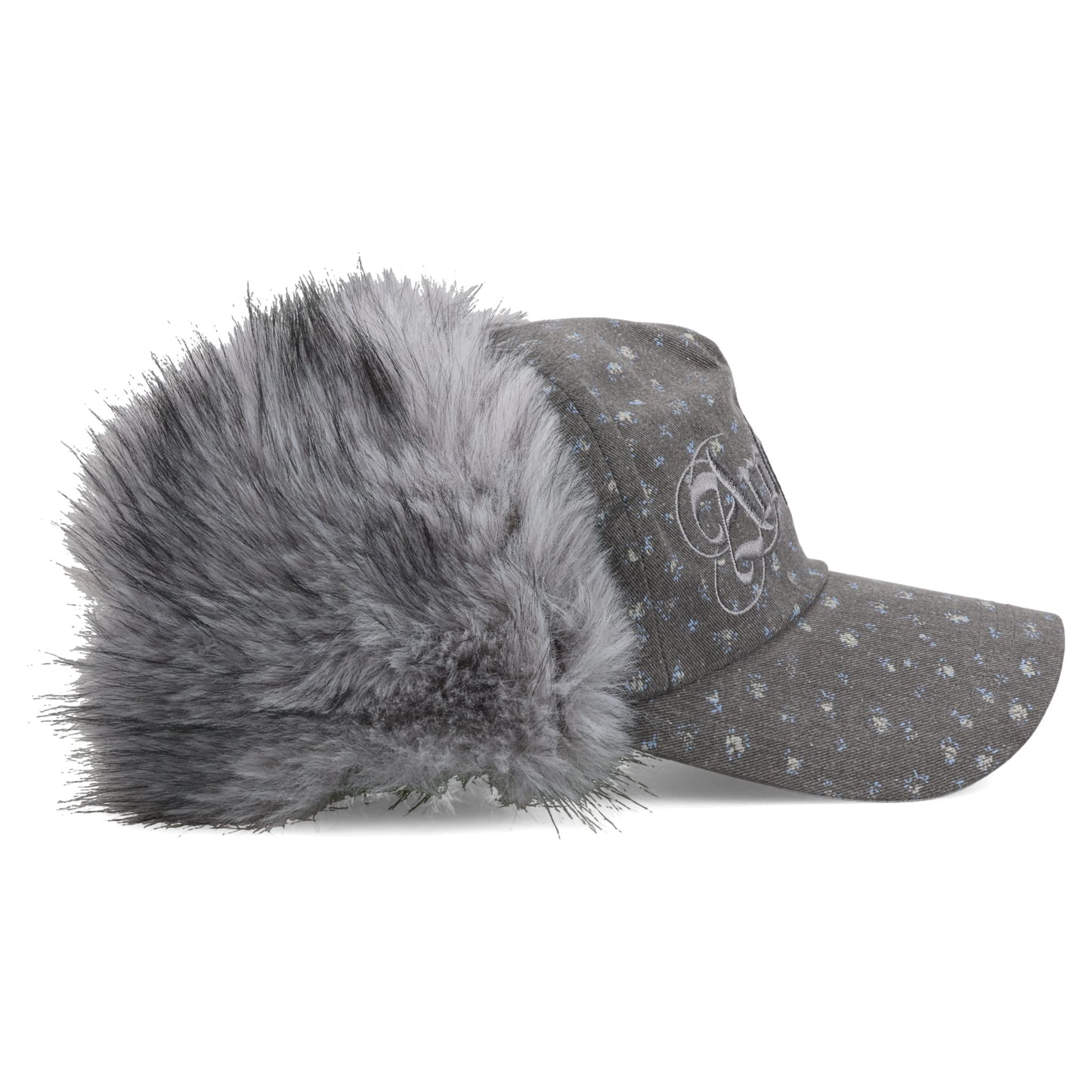 ARCHIVES DAISY FUR EARFLAP CAP / GREY