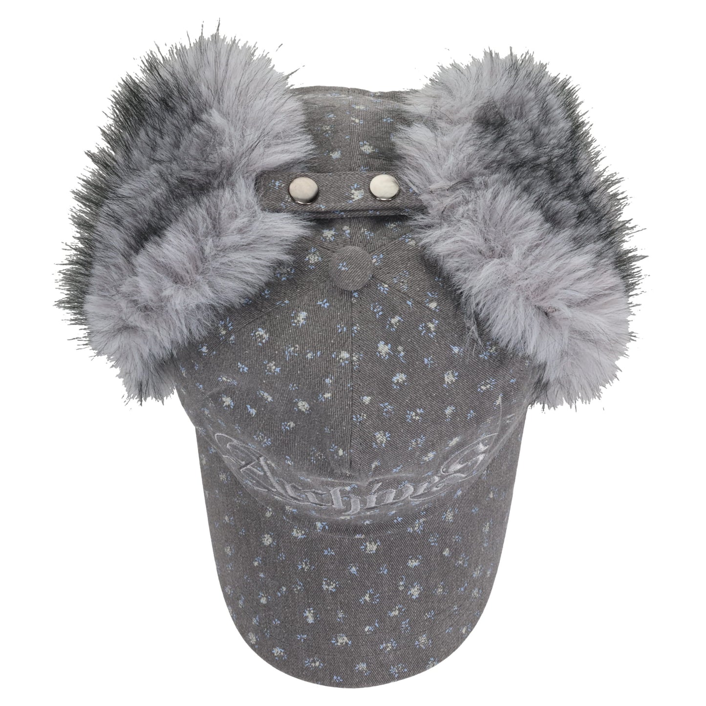 ARCHIVES DAISY FUR EARFLAP CAP / GREY