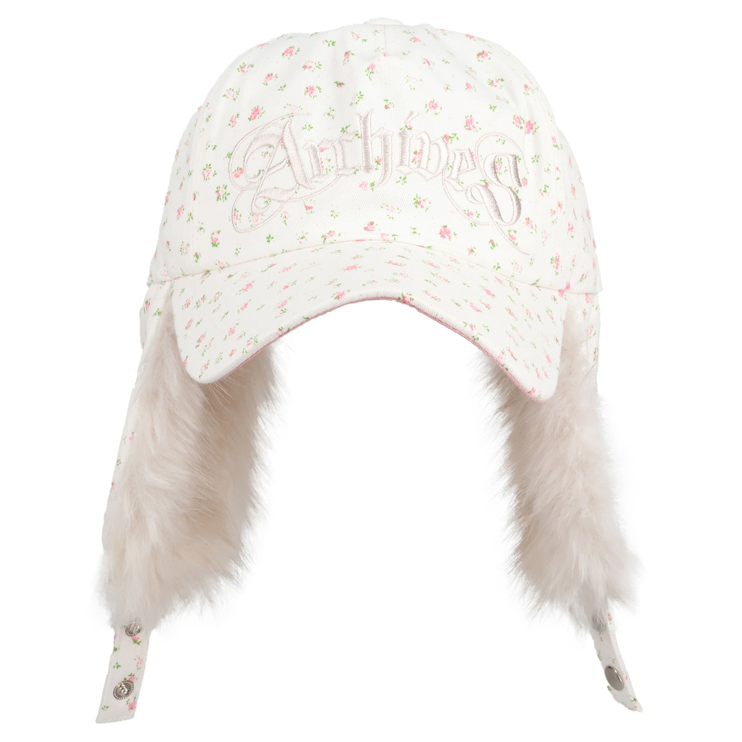 ARCHIVES DAISY FUR EARFLAP CAP / IVORY