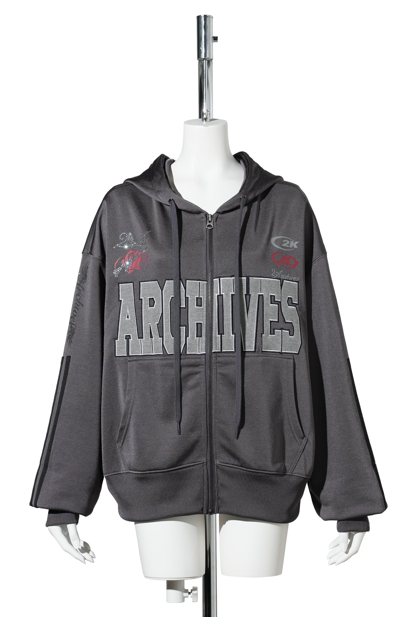 ROSIE HOODIE ZIP UP / CHARCOAL