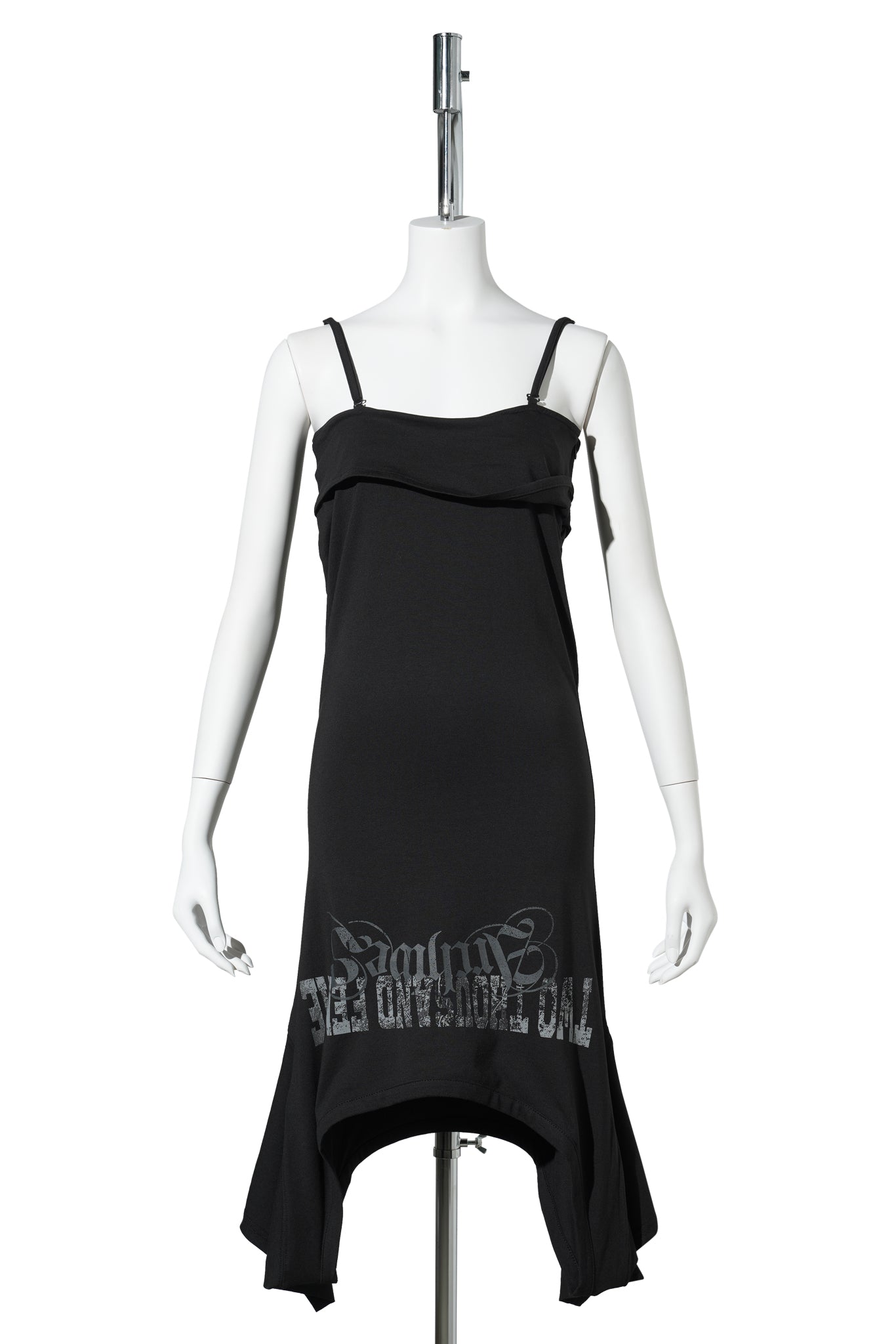 DRAPED TEE SKIRT / BLACK