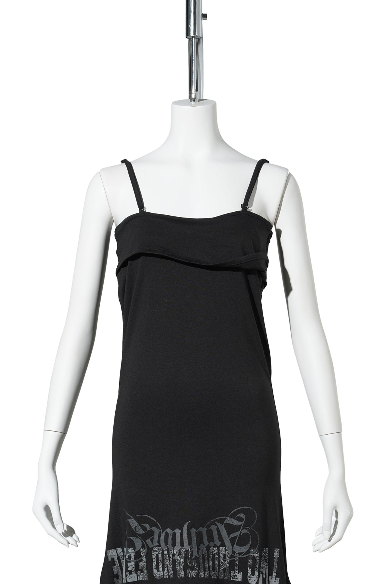 DRAPED TEE SKIRT / BLACK