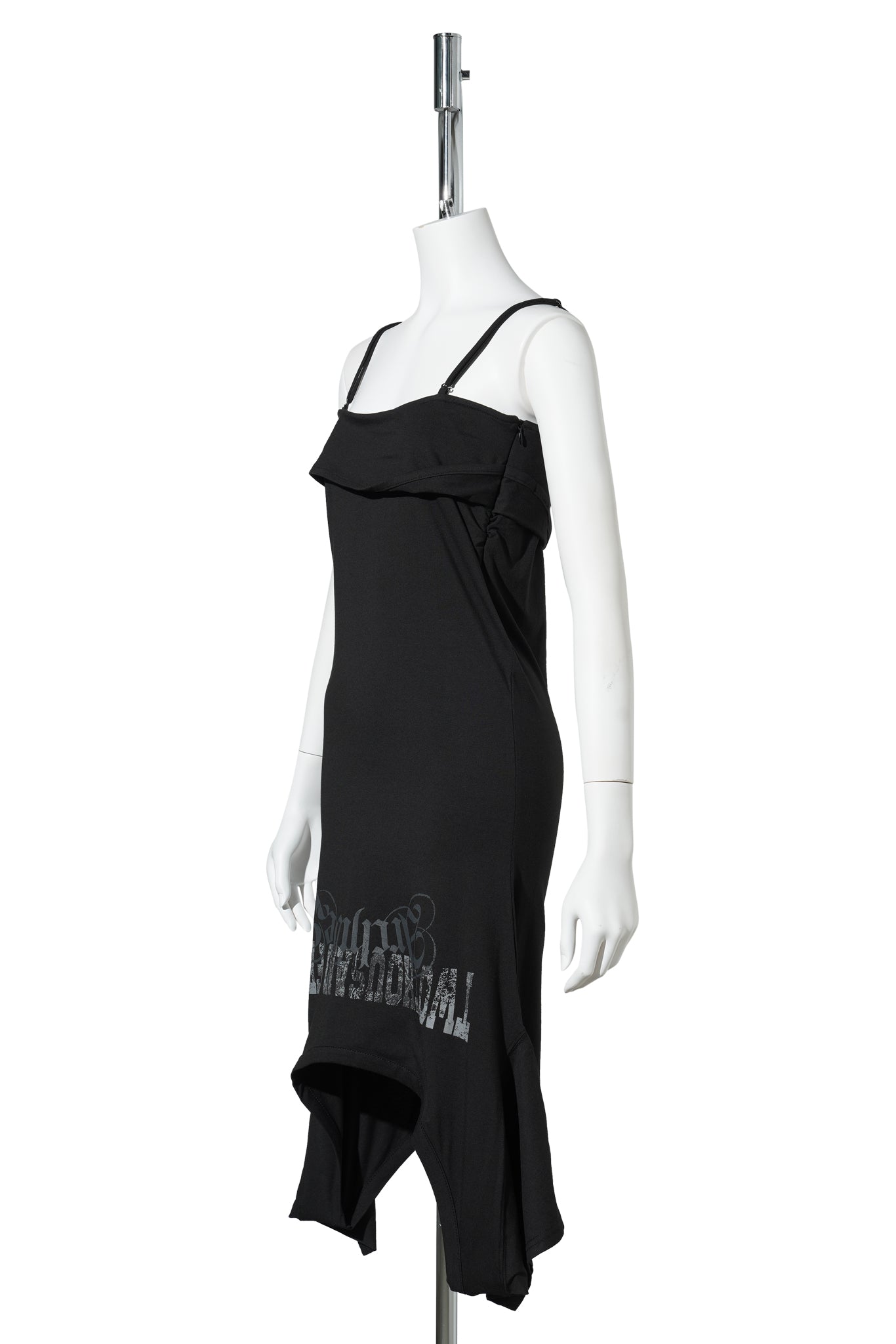 DRAPED TEE SKIRT / BLACK