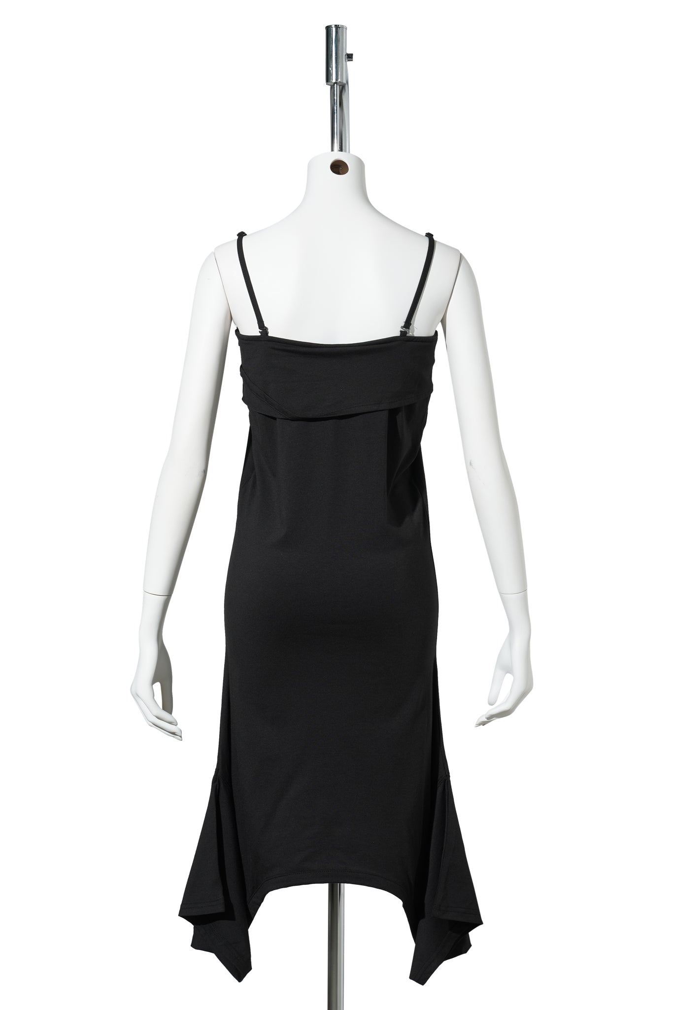 DRAPED TEE SKIRT / BLACK