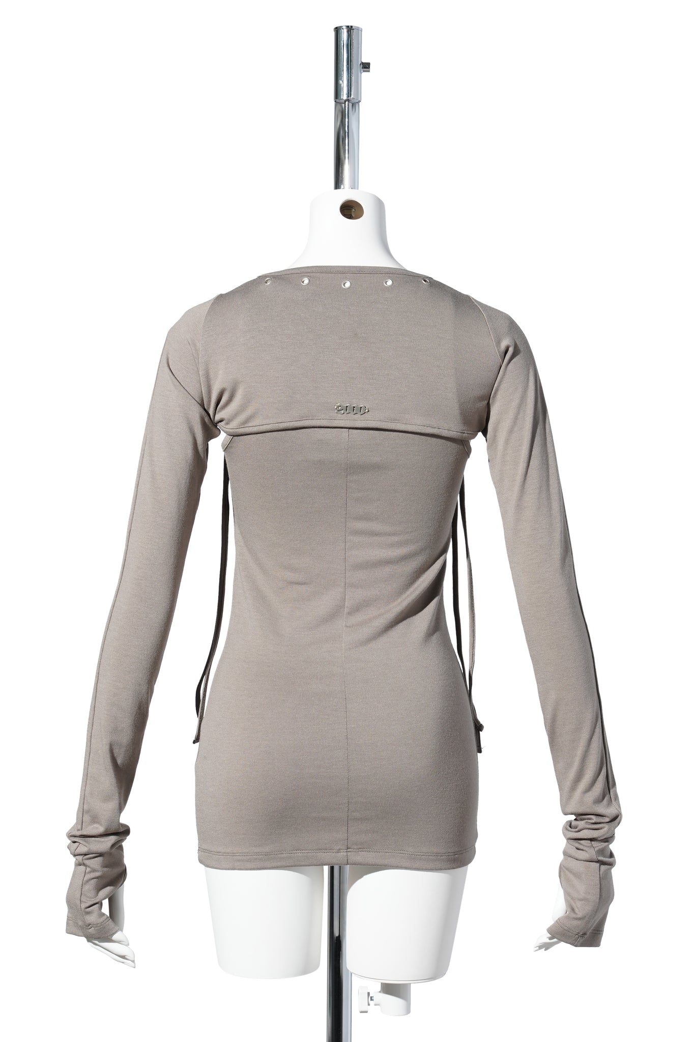 EYELET BOLERO SET-UP / TAUPE