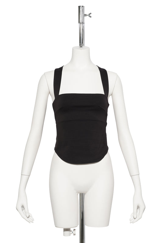 CONTOUR CROSS BACK TANK / BLACK