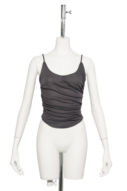 DIRTYPLAY PLEATED TANK / CHARCOAL